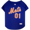 Pets First MLB New York Mets Mesh Jersey for Dogs and Cats - Licensed Soft Poly-Cotton Sports Jersey - Large