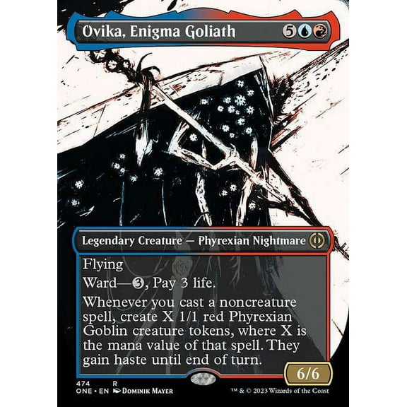 MtG Phyrexia: All Will Be One Rare Ovika, Enigma Goliath (Compleat Foil) #474
