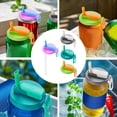 thumbnail image 5 of Silicone drink can cover with straw in bulk for soda cola 4 pcs, 5 of 5
