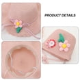 thumbnail image 3 of Sombrero de 56-58cm de circunferencia, sombrero protector solar para mujer, sombrero para sol y playa, Sombrero de Paja de verano, conjunto de sombrero para el sol y bolsa de paja, 3 of 5