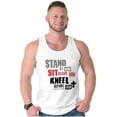 thumbnail image 3 of Stand Sit Kneel Religious Jesus Tank Top T Shirts Men Women Brisco Brands S, 3 of 6