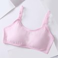 thumbnail image 2 of Popular Cotton Girls Training Bra, Student Girls Bra, Crop Cami Training Bras for Girls with Adjustable Straps, Cotton Bra Pack, Seamless Training Bra for Girls 7-18（Pink）, 2 of 7