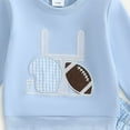 thumbnail image 5 of Yindaity Outfits Baby Boy Baby Boy Girl Clothes Ribbed Knitted Cotton Long Sleeve Romper Long Pants Solid Color Fall Winter Outfits)Light Blue,2-3 Years), 5 of 8