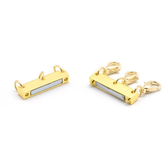 QIQUWOHUL Multi Necklace Layering Clasps Necklace Clasp Gold And Silver Necklace Separator For Layering Multiple Necklace Clasp For Women