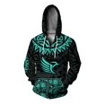 thumbnail image 3 of Sudadera con capucha de otoño para hombre, ropa Y2K para hombre, sudadera con capucha holgada con estampado de armadura de guerrero, sudadera con cremallera, ropa para hombre, 3 of 4