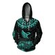 thumbnail image 4 of Sudadera con capucha de otoño para hombre, ropa Y2K para hombre, sudadera con capucha holgada con estampado de armadura de guerrero, sudadera con cremallera, ropa para hombre, 4 of 5