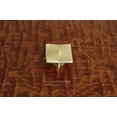 thumbnail image 4 of Hamilton Bowes Satin Brass Cabinet Hardware Square 1.4" Modern Basic Knob Modern Gold Vibrant Amber, 4 of 4