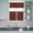 Brown, variant on 3 Piece Kitchen Curtains and Valances Set Dark Brown Cafe Curtains 24 Inch Length Vintage Country Monochrome Chocolate Color Valance & Tier Curtain for Living Room Bedroom Window 54"x18" 27"x24"*2