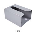 thumbnail image 3 of Inteprter Dispensador de papel higiénico para oficina, sala de estar, dormitorio, autoadhesivo, montado en la pared, soporte para pañuelos, Almacenamiento y organización del hogar Gris, 3 of 6