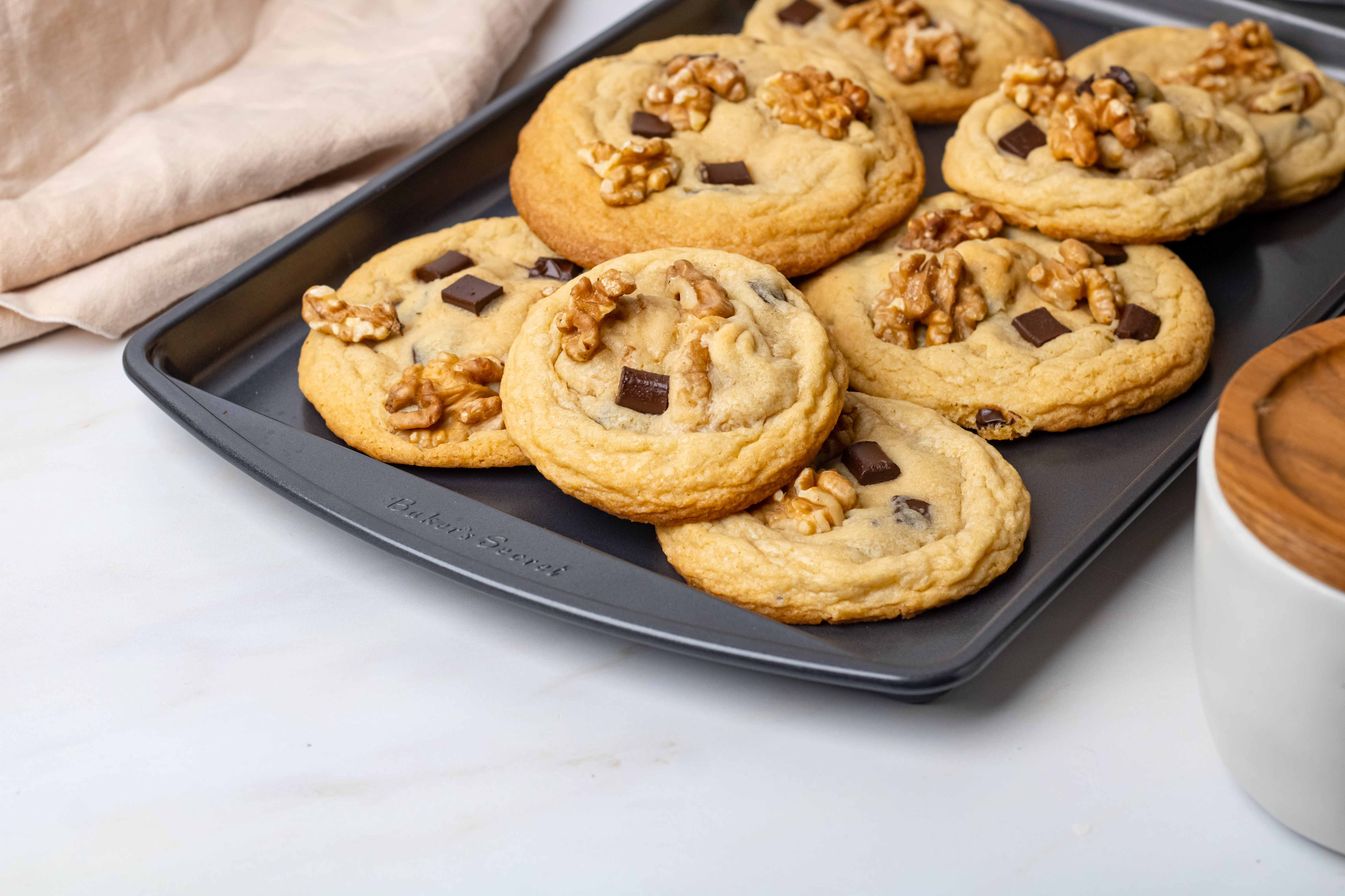 (3 pack) Baker’s Secret Nonstick Medium Cookie Sheet, Carbon Steel, 15 x 10 inches, Gray