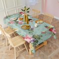 thumbnail image 3 of Spring Flower Table Cloth,Wrinkle Resistant Table Cover with Polyester,Waterproof Reusable Tablecloths for Weeding Birthday Tea Party Decorations (Rectangle,60x120inch), 3 of 6