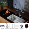 thumbnail image 2 of Kraus KHU100-32-KPF1602-KSD30CH Kitchen Undermount Sink w/Faucet Chrome, 2 of 4