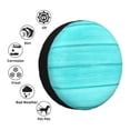 thumbnail image 4 of Susaid Turquoise Wooden Print Tire Covers,Waterproof Anti-UV Snow Sun Rain Tire Covers for RV,Truck, SUV, Trailer, Camper-17 inch, 4 of 6