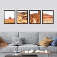 thumbnail image 2 of PixonSign Framed Wall Art, Arizona Texas Mountain Valley Posters, Set of 4 Loess High Slope Landscape Wall Decor Prints, Nature Wilderness Wall Décor for Living Room, Bedroom, Office - 11"x14" Black, 2 of 5