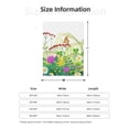 thumbnail image 5 of Sikiie Plants and Insects Cozy Flannel Fleece Throw Blanket: Lightweight & Thick for All Seasons - Perfect for Women, Men, & Kids"50"x40", 5 of 6