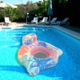 thumbnail image 6 of Pool Floats Inflatable Floating Lounger Chair Water Hammock Raft Swimming Ring Pool Float,Inflatable Pool Floats Adult Beach Floats Ocean Pool Chairs with Cupphones for Beach Lake Party, 6 of 6