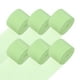 thumbnail image 1 of Uxcell 6-Rollos de Serpentina de Papel Crepé, 492 pies de Serpentinas para Suministros de Navidad [Verde Crema-1.8 Pulgadas x 82 Pies/Rollo], 1 of 1