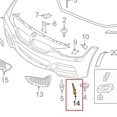 thumbnail image 2 of 1Pair Front Bumper Air Inlet Grille Cover Trim for F80 F82 M3, 2 of 5