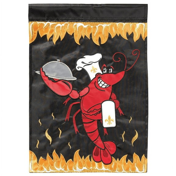 Magnolia Gardens M011593 Crawfish Polyester Printed Garden Flag