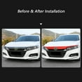 thumbnail image 4 of Xotic Tech 5pcs Red Vinyl Front Hood Grille Grill Molding Trim Sticker Decal for Honda Accord 2018 2019, 4 of 8