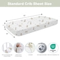 thumbnail image 3 of Plushii Baby Crib Sheets Fitted 4 Pack for Boys & Girls, 52'’ x 28'' Soft Microfiber Toddler Bed Sheets for Standard Crib & Toddler Mattresses (Mushroom), 3 of 6