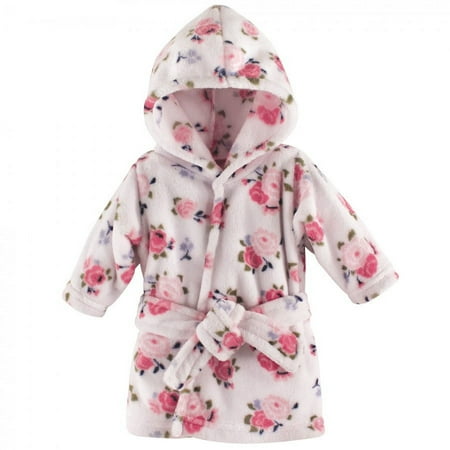 UPC: 0660168052657 | Luvable Friends Baby Girl Plush Bathrobe Floral 0-9M