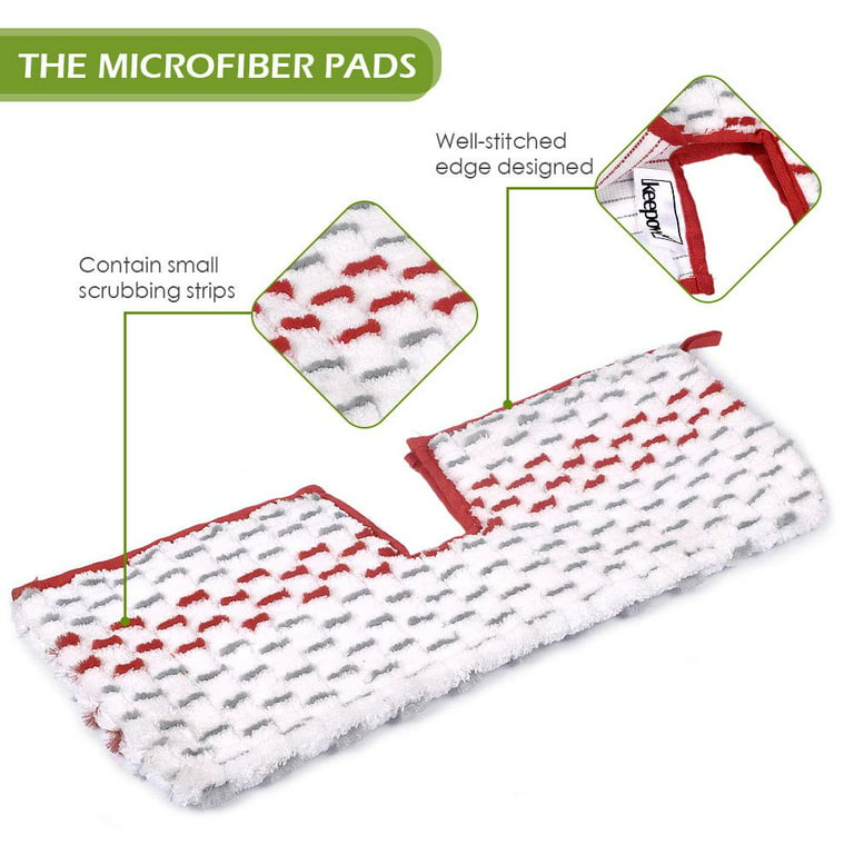 Premium Replacement Microfiber Floor Mop Pads, Compatible For O-cedar /  Vileda Ultramat Xl, Machine Washable And Reusable Up To 100 Times, Flat  Floor Mop Pad, Mop Cloth, Cleaning Supplies, Cleaning Tool, Back