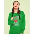 thumbnail image 2 of Abstract Poster I Love You Sweatshirt Women -Image by Shutterstock, Female Small, 2 of 4
