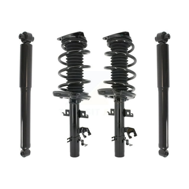 Transit Auto Front Rear Complete Suspension Shocks Strut and Coil Spring Mount Assemblies Kit for Car Nissan Rogue Sport Qashqai FWD/AWD - Left Right Side (Driver Passenger) K78M-100416
