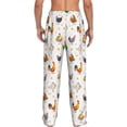 thumbnail image 3 of Uemuo Funny Chicken Pattern Men's Wide Leg Palazzo Lounge Pants with Pockets Light Weight Loose Comfy Casual Pajama Pants-Medium, 3 of 9