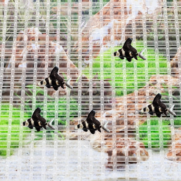 LOLIPPYY 4-Pack Transparent Plastic Aquarium Divider Grid for Safe Fish Tank Separation and Environment Setup