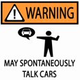 thumbnail image 3 of CafePress - Car Talk Warning White T Shirt - Men's Classic Cotton T-Shirts, 3 of 3