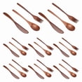 thumbnail image 3 of Cuchara de Madera Tenedor Cuchillo Juego Cubiertos Utensilios para Cena Cocina (24 Piezas), 3 of 5