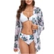 thumbnail image 1 of Elegante traje de baño dividido de tres piezas con estampado cómodo para mujer Mostrar cintura sin cables con almohadilla Conjunto de bikini cómodo sólido OAVQHLG3B Store  lin121212, 1 of 4