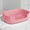 Pink, variant on Nebwoak Large Open Top Cat Litter Box - No Spill, Non-Slip Bottom, Durable PP Plastic with Scoop for Large/Obese Cats, Kittens & Senior Cats, 15.75x11.42x5.71in Yellow