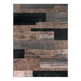thumbnail image 5 of SONORO KATE 5'x7' Area Rugs for Living Room, Machine Washable Industrial Vintage Non Slip Soft Indoor Area Carpet, Black/Brown, 5 of 7