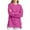 Hot Pink, variant on FYEGRE Women's Oversized Sweatshirts Crewneck Long Sleeve Tunic Pullover Shirts Side Zipper Hoodies Sky Blue S