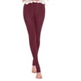 thumbnail image 6 of LIaqionyy Thermal Leggings for Women Base Layer Winter Warm Stretchy Elastic Waist Fleece Lined Tights Cold Weather, 6 of 7
