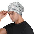 thumbnail image 3 of Rocae Vintage Sailboats for Beanies Hats for Men Women Warm Chunky Knit Hats Winter Adult Milk Silk Knitted Beanie, 3 of 7