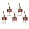thumbnail image 2 of 5pcs On/On SPDT Pequeño Mini Interruptor de palanca 3 PIN Rojo Cola En / Sobre el interruptor de palanca, 2 of 8