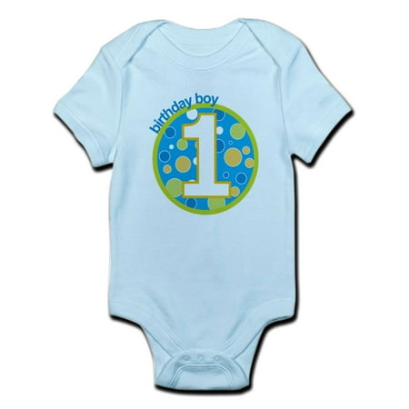 CafePress - First Birthday Boy T Shirts Infant Bodysuit - Baby Light Bodysuit