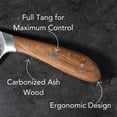thumbnail image 4 of Swiss Diamond 2-Piece Brown Santoku and Paring Knife Set, Full Tang German Steel Blades, 4 of 7