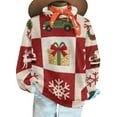 thumbnail image 4 of Uootdi Christmas Long Sleeve Sweatshirts for Women Crewneck Cartoon Funny Xmas Cute Snowman Print Sweater Sweaters Gift Holida y Pullover, 4 of 9