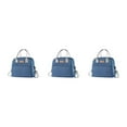thumbnail image 4 of mmirethe Polyester Durable Thermal For Picnics And Bento Bags Easy To Carry And Clean Picnic Bags With Strap+Blue 3Set, 4 of 6