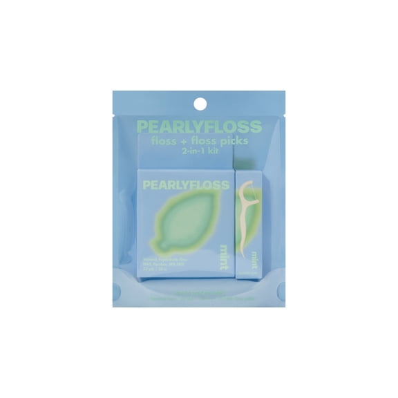 PearlyFloss Mint Dental Floss and Picks Kit