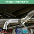thumbnail image 6 of Uxcell OD 1 Inch 90 Degree Mandrel Bend Elbow, Thicken 1.5 mm 304 Stainless Steel Exhaust Elbow Pipe for Car Modified Exhaust System, Stair Handrail Bend, Height 100 mm, 6 of 7