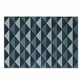 thumbnail image 1 of Geometric Cutting Board, Rhombuses and Dots Composition of Abstract Shapes Retro Revival, Decorative Tempered Glass Cutting and Serving Board, Small Size, Bluegrey Dark Blue White, by Ambesonne, 1 of 1