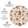thumbnail image 3 of Pofeuu Squirrel Print Coasters for Drinks, 4Pack PU Leather Coasters, Bar Drink Coasters for Tabletop Protection, Furniture from Damage-Round Shape, 3 of 6