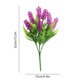 thumbnail image 3 of Flores artificiales de lavanda al aire libre | Decoración floral de plástico de 5 ramas Blanco, Rosa, Rosa caliente 12.5in Resistente a los rayos UV Impermeable | Acento de jardín, patio, porche |, 3 of 6