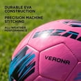 thumbnail image 3 of Vizari Verona Soccer Ball | Sizes 3, 4, 5 | Durable TPS Shell | Perfect for Training & Matches | Indoor & Outdoor Play - Pink, 3, 3 of 11